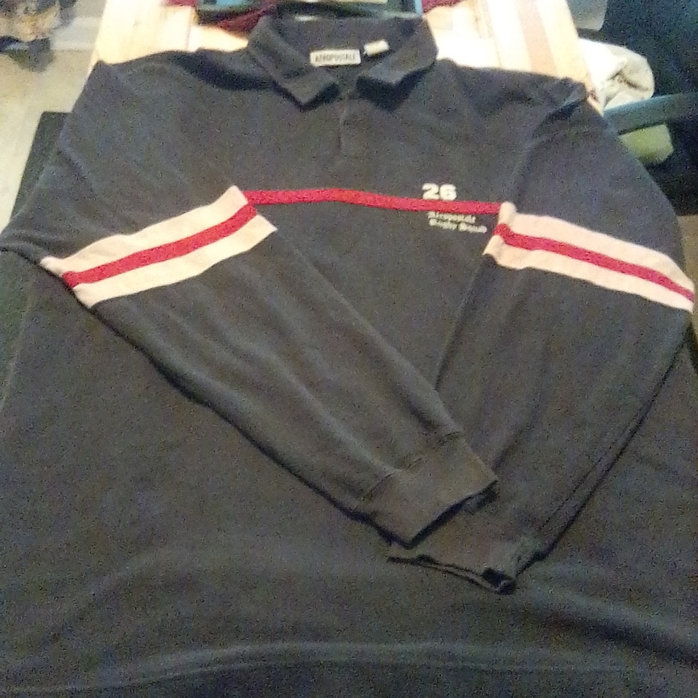 Mens Aeropostale Rugby Squad Long Sleeve Shirt